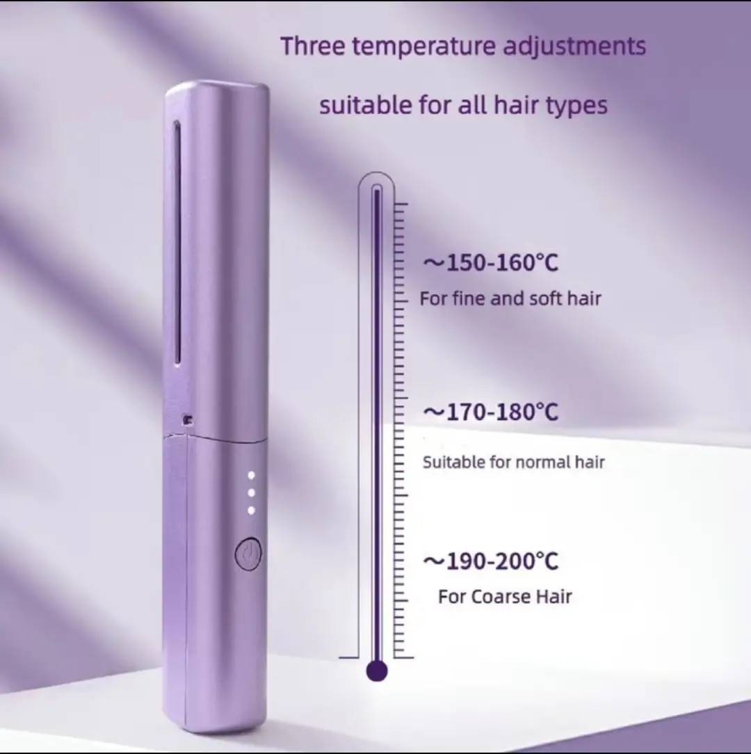 Rechargeable Hot Comb Hair Straightener