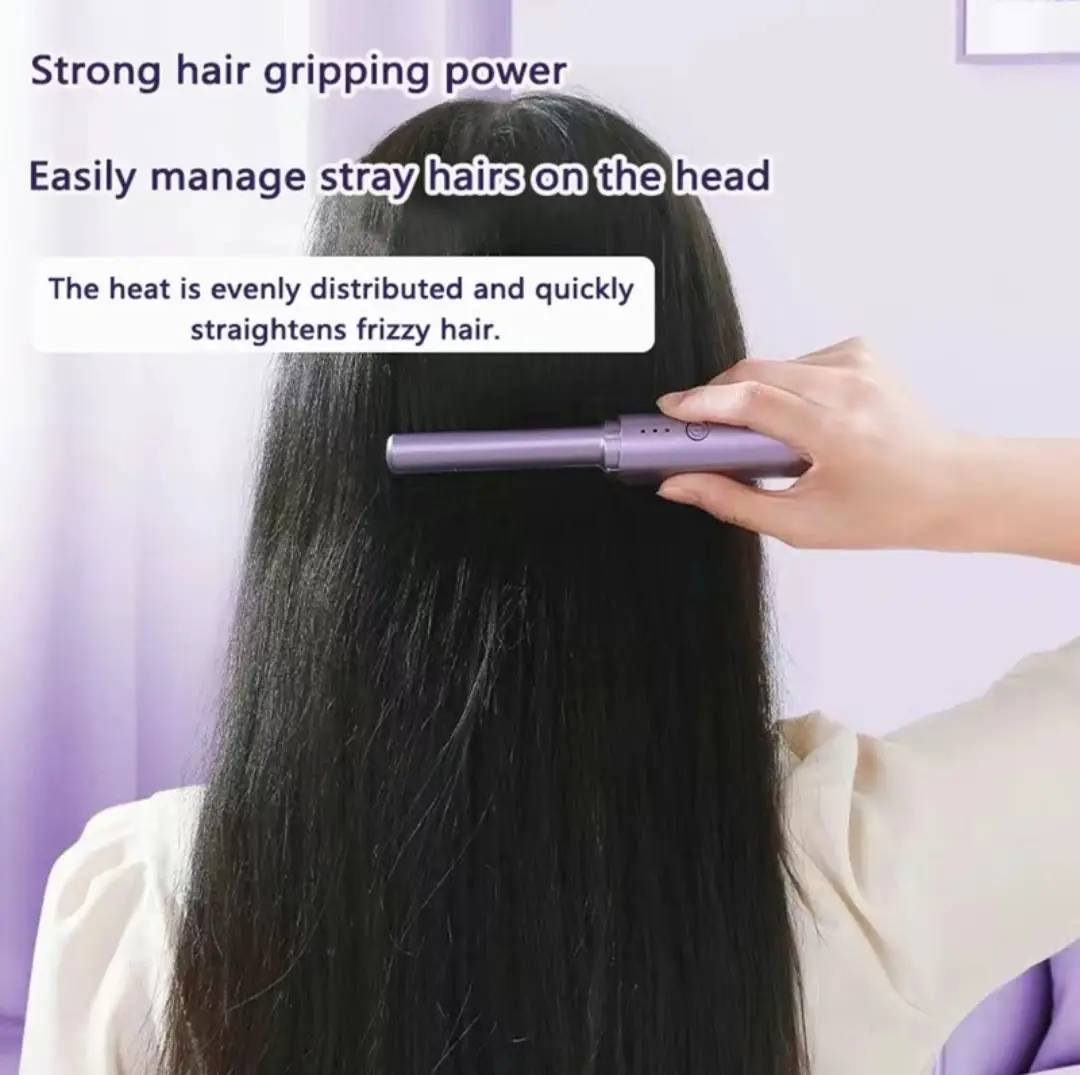 Rechargeable Hot Comb Hair Straightener