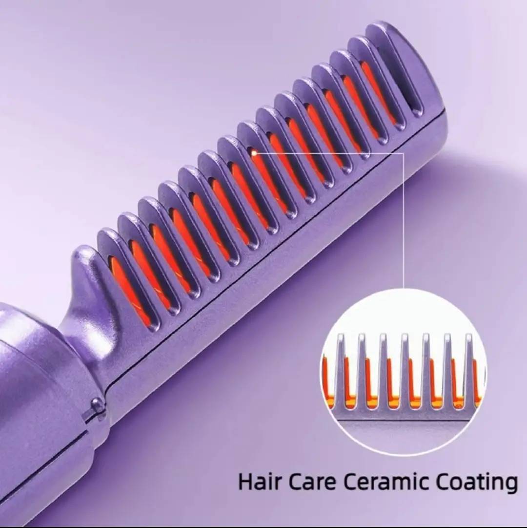 Rechargeable Hot Comb Hair Straightener