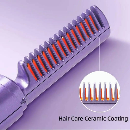 Rechargeable Hot Comb Hair Straightener